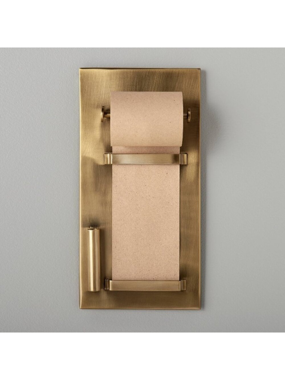 Brushed Metal Paper Roll Holder Brass - Hearth & Hand Magnolia, Target